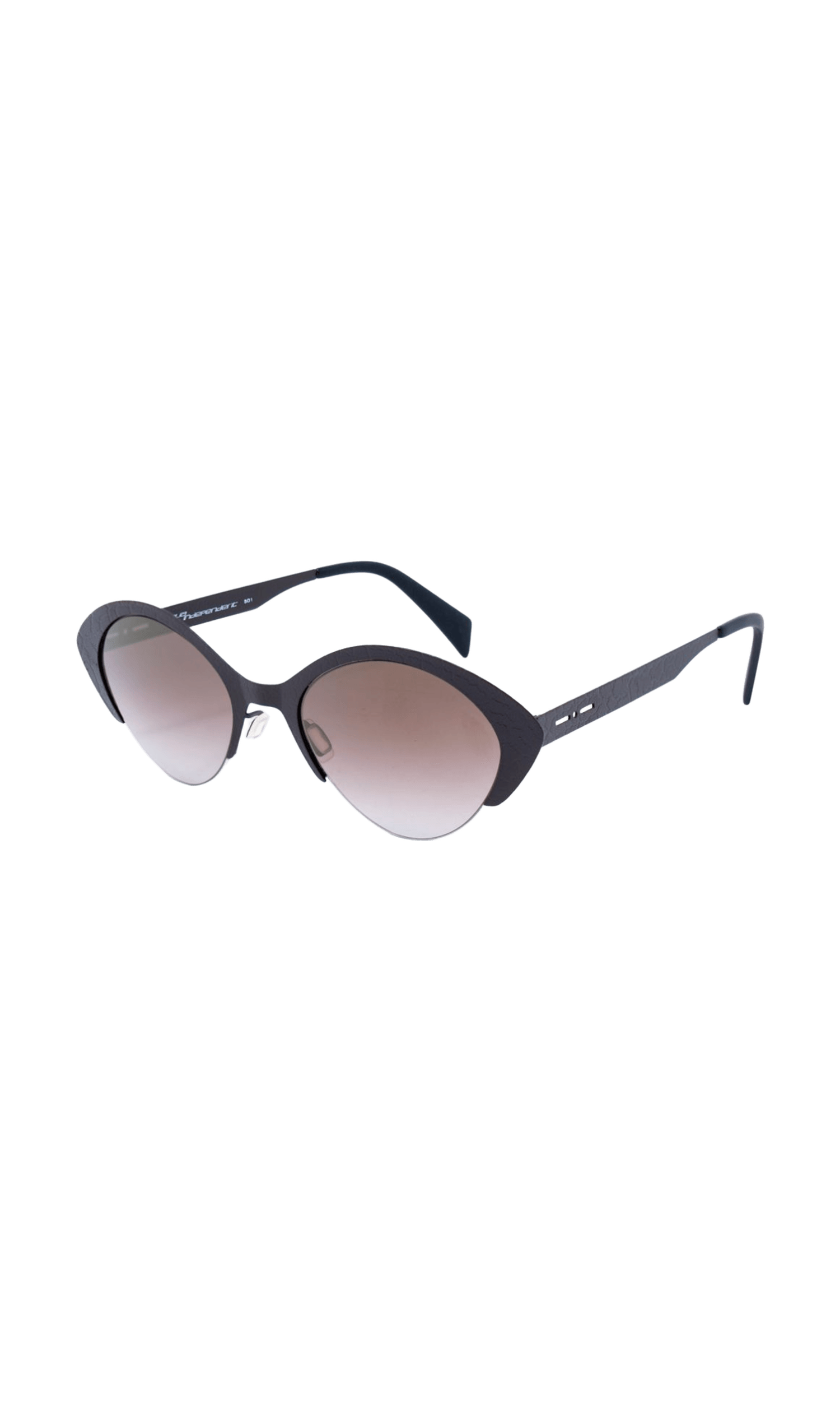 Italia Independent Black Metal Sunglasses Glam Steals