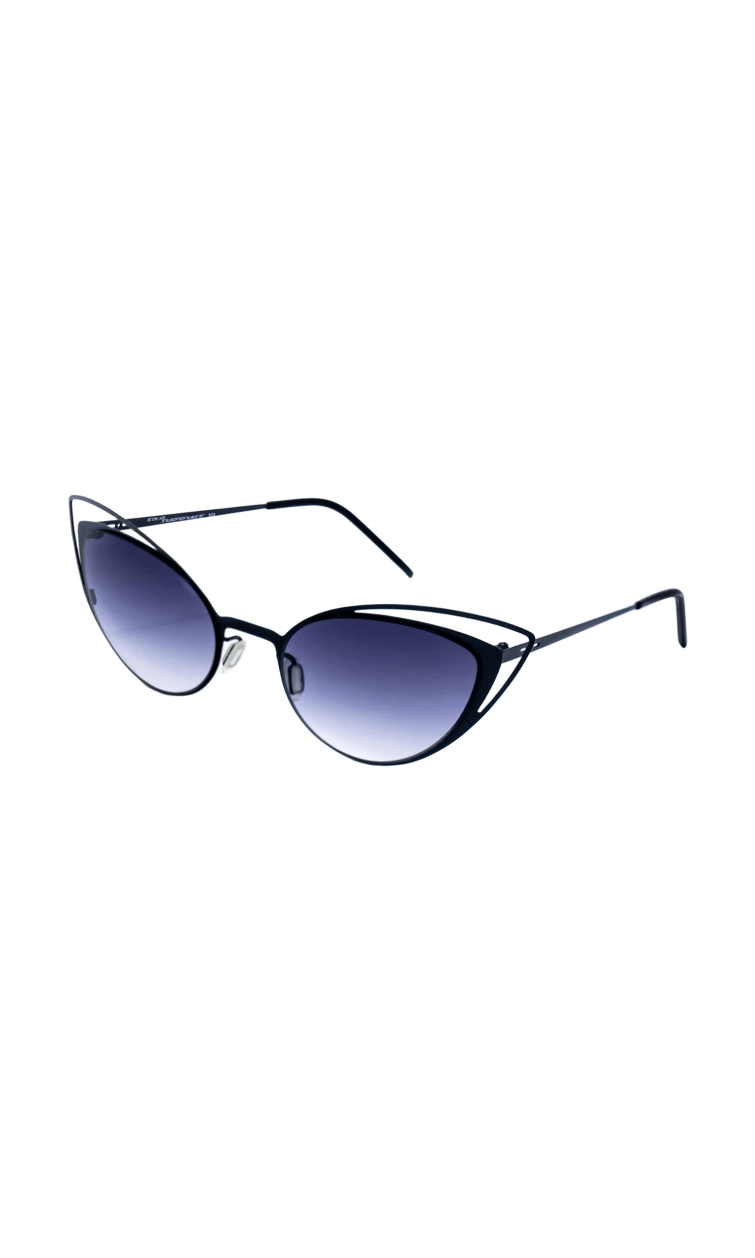 Italia Independent Black Metal Sunglasses Glam Steals