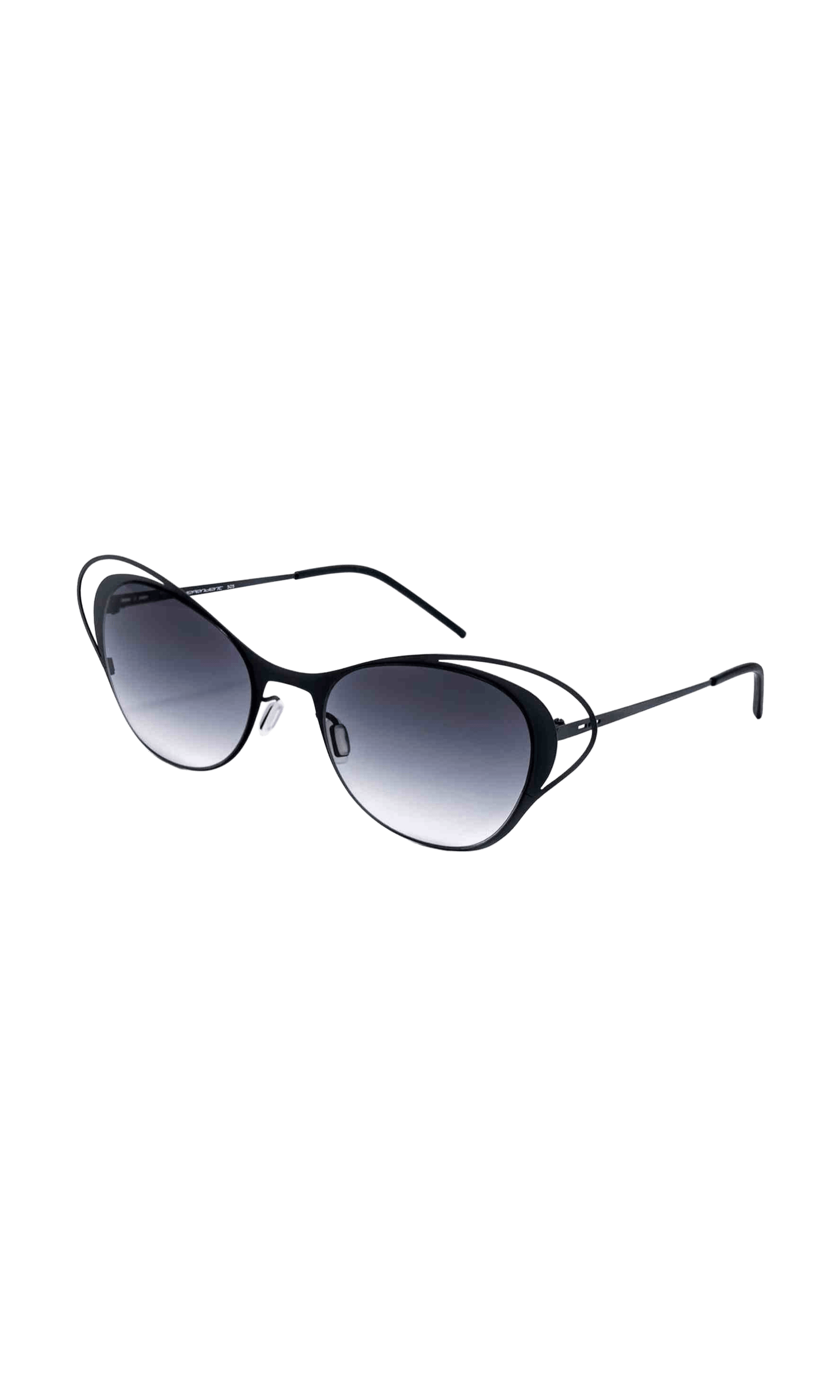 Italia Independent Black Metal Sunglasses Glam Steals