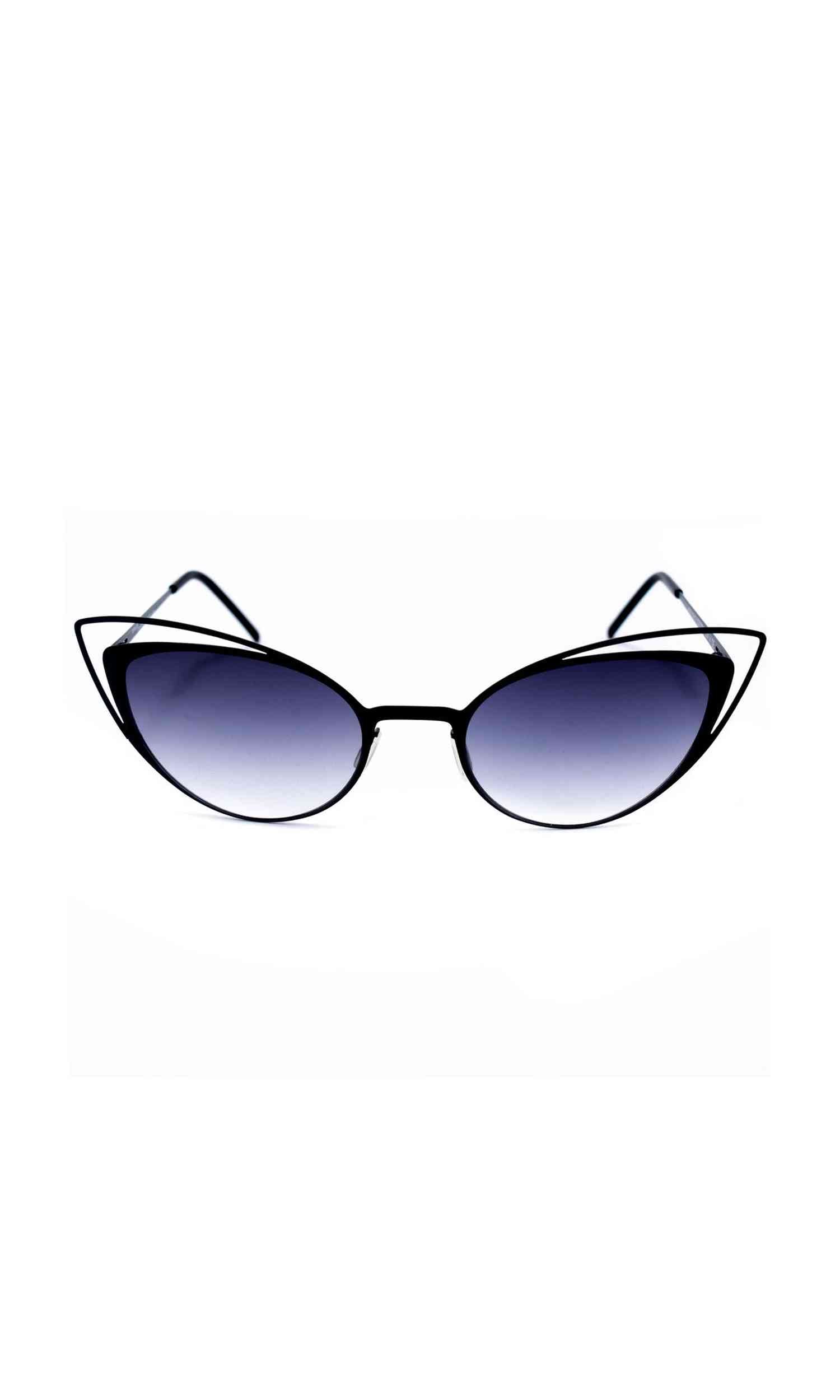 Italia Independent Black Metal Sunglasses Glam Steals