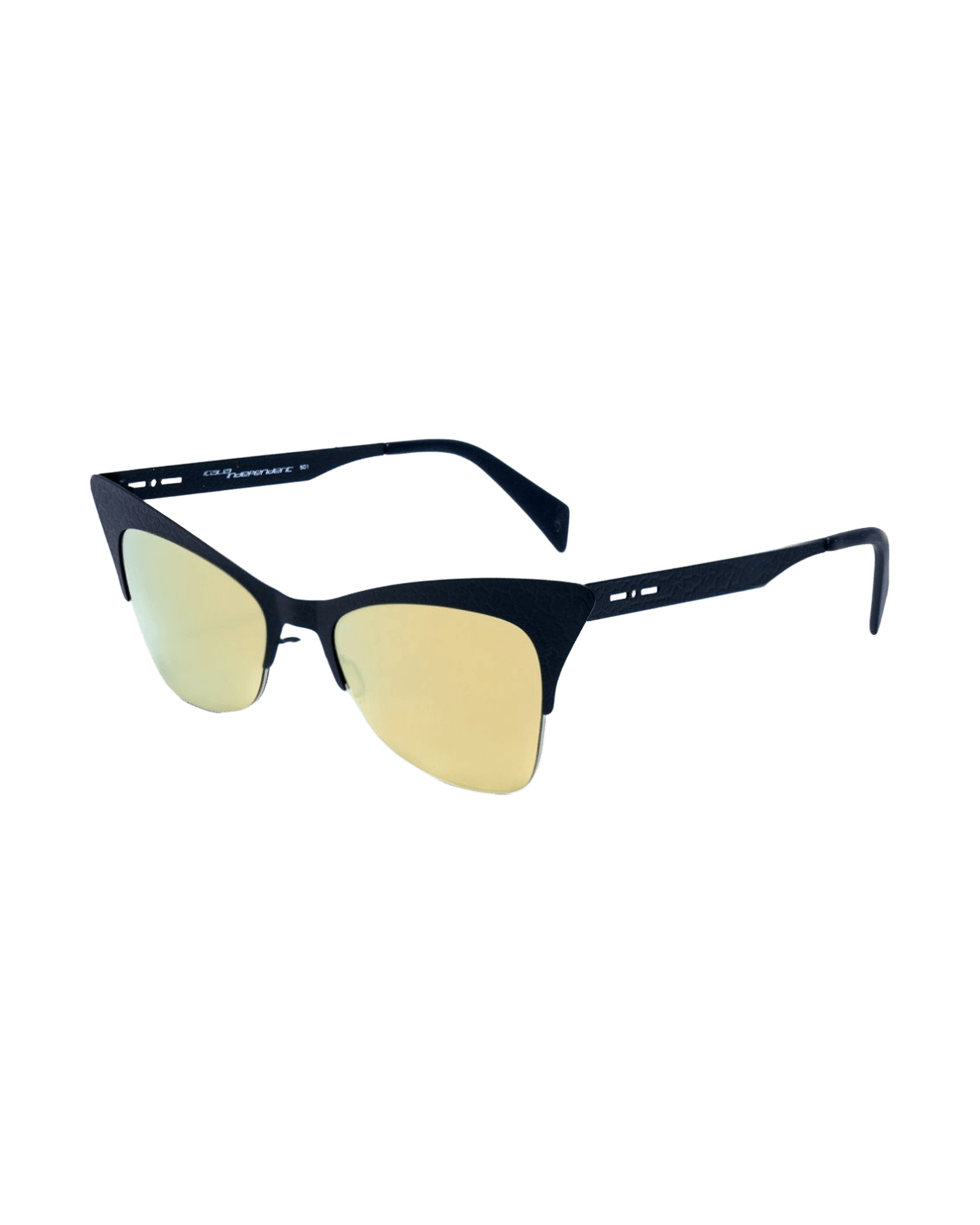 Italia Independent Black Metal Sunglasses Glam Steals