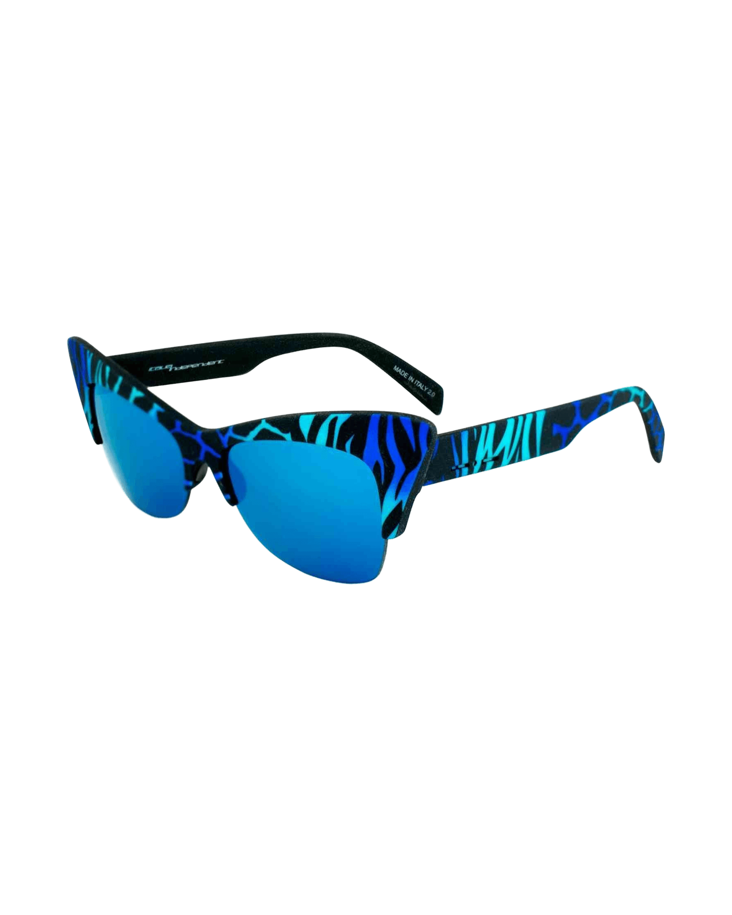 Italia Independent Blue Acetate Sunglasses Glam Steals
