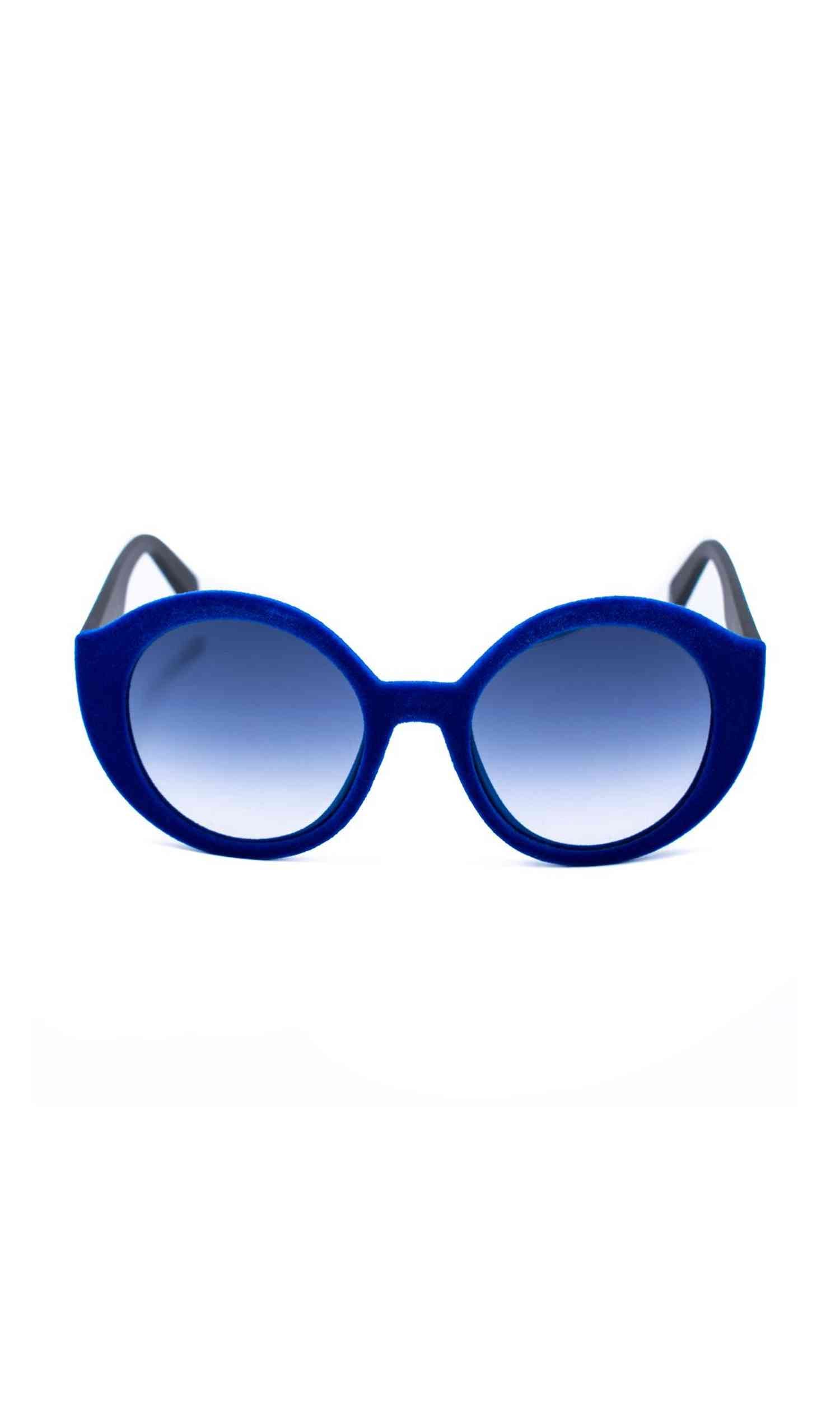 Italia Independent Blue Acetate Sunglasses Glam Steals