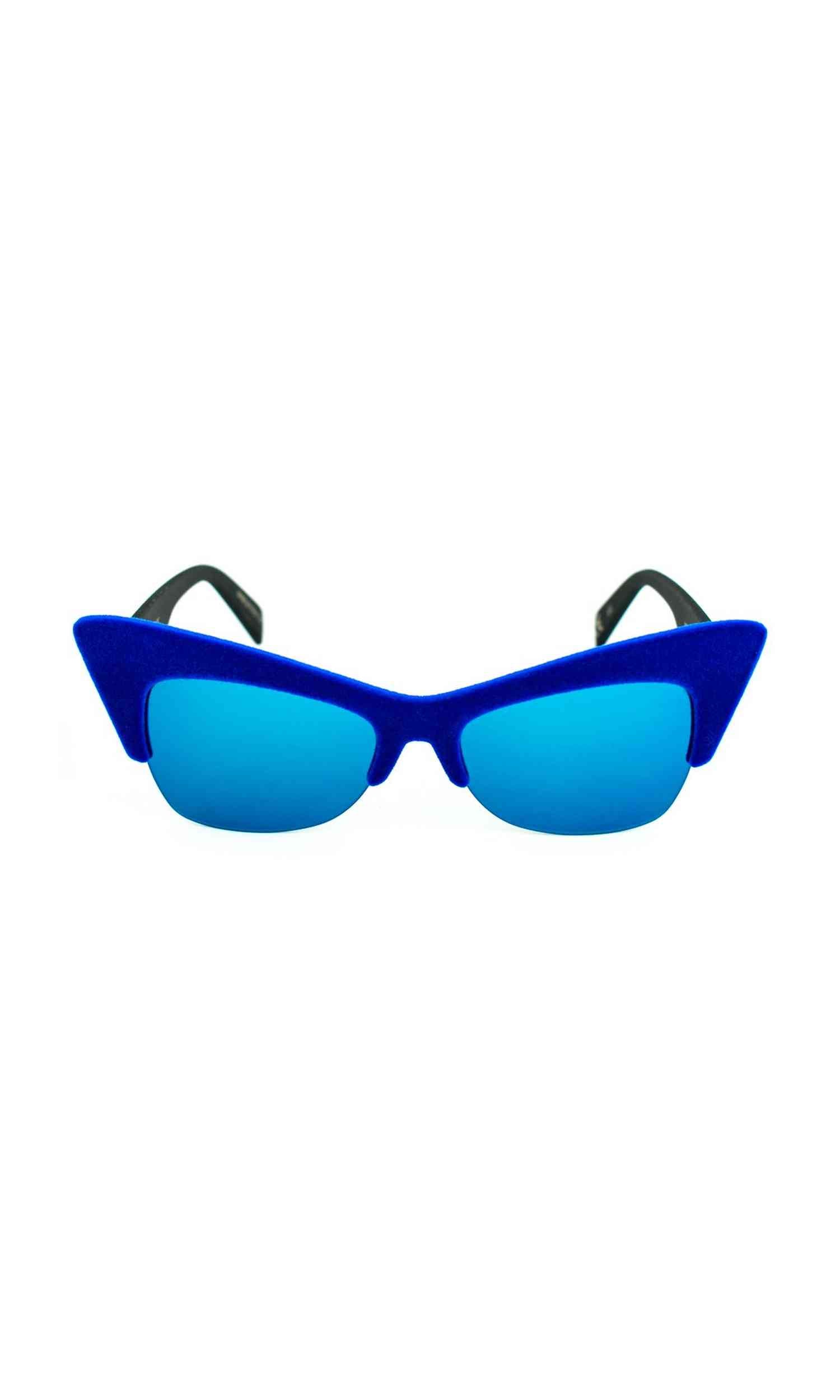 Italia Independent Blue Acetate Sunglasses Glam Steals