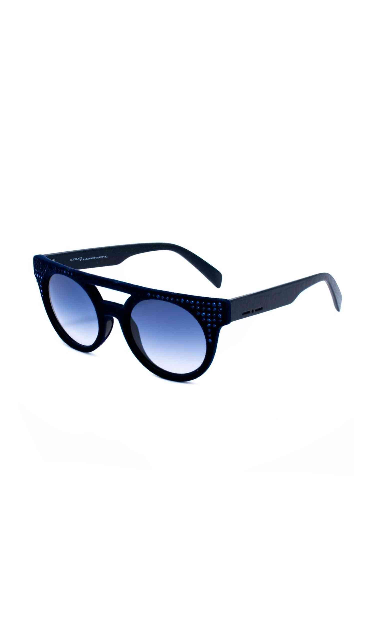 Italia Independent Blue Acetate Sunglasses Glam Steals