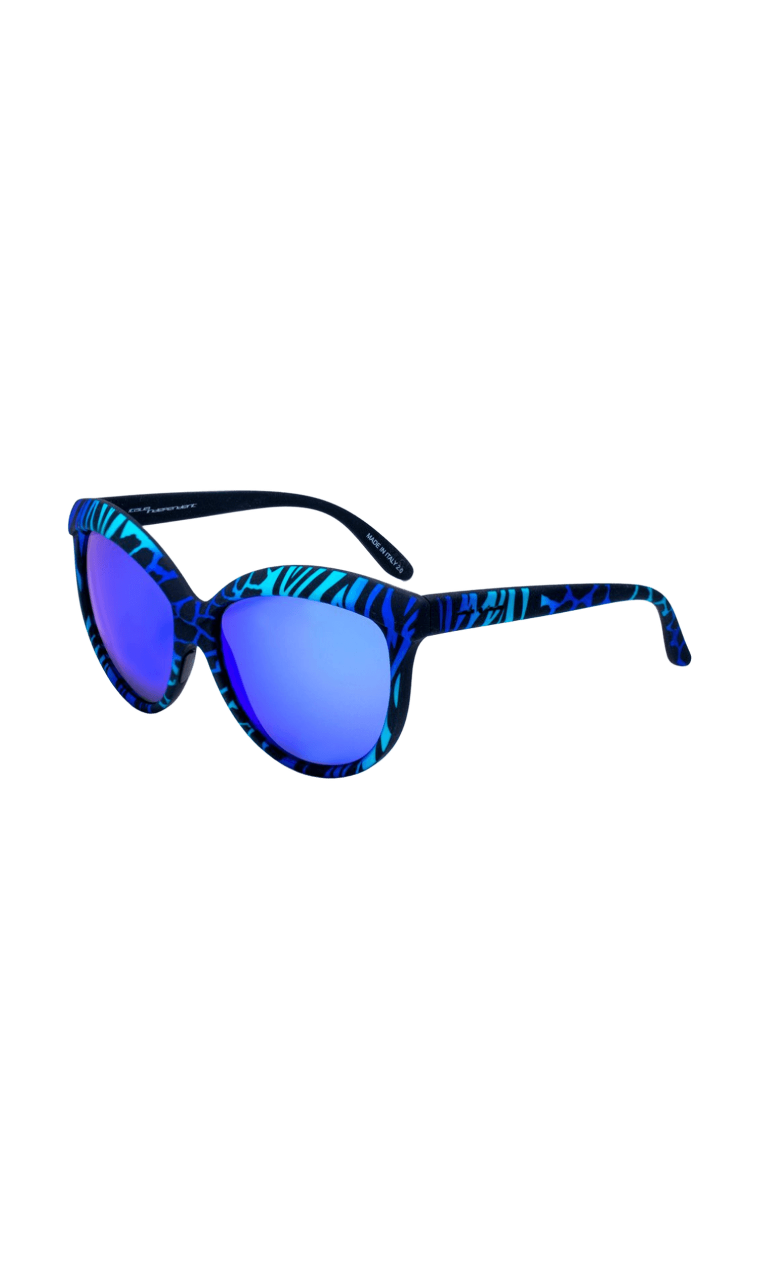Italia Independent Blue Acetate Sunglasses Glam Steals