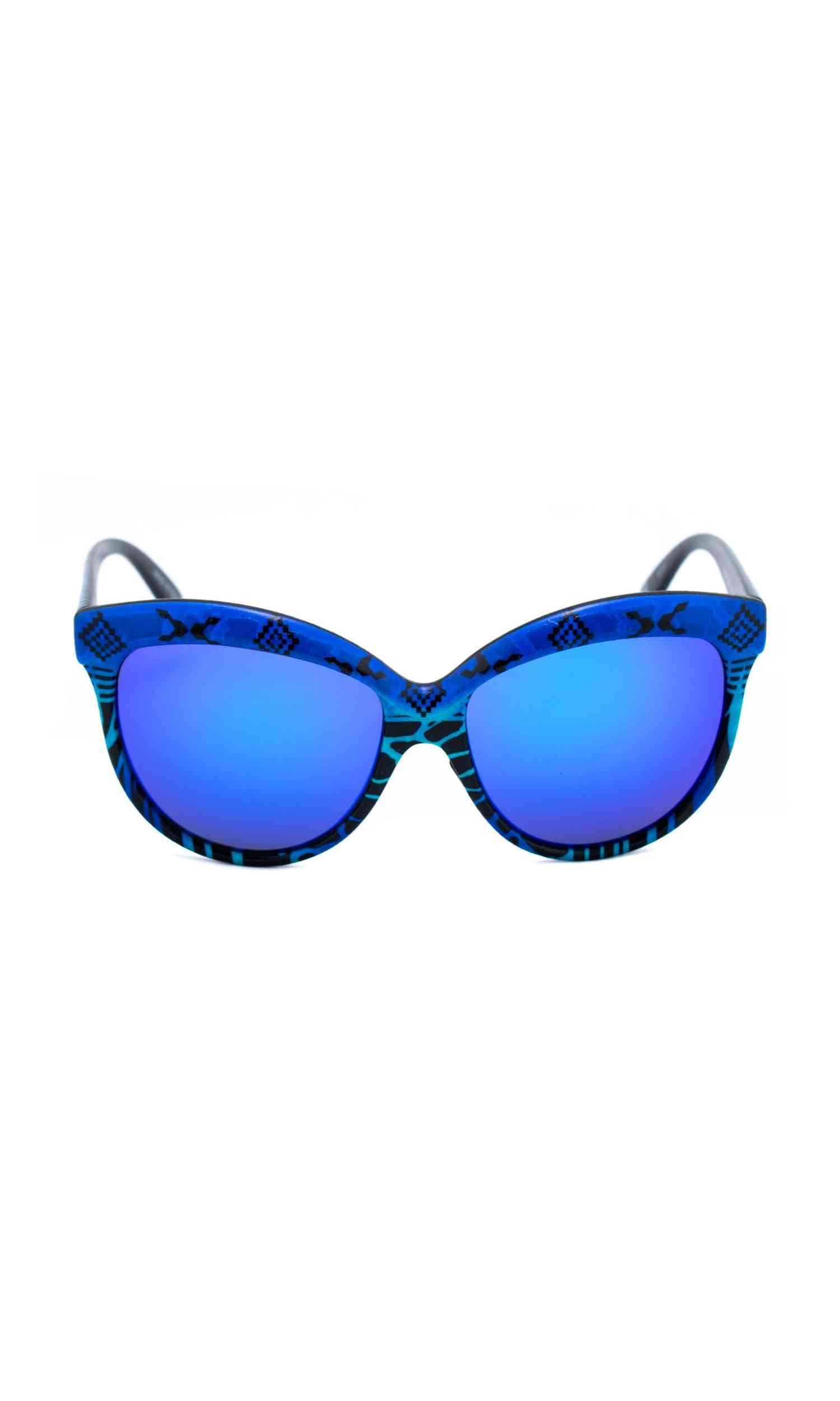 Italia Independent Blue Acetate Sunglasses Glam Steals