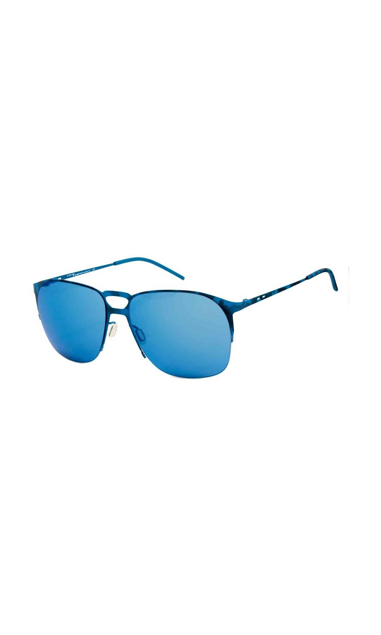 Italia Independent Blue Metal Sunglasses Glam Steals