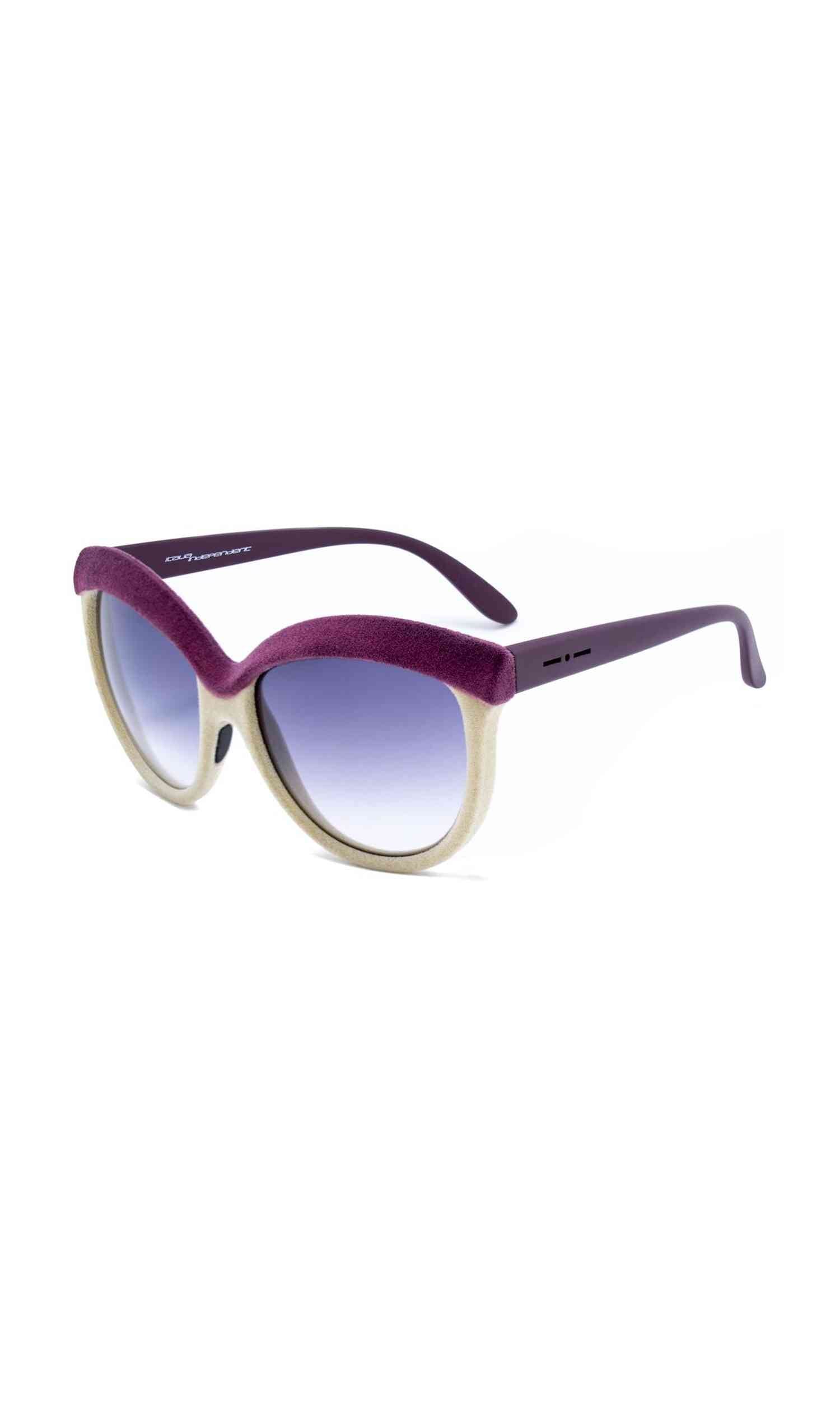 Italia Independent Purple Acetate Sunglasses Glam Steals