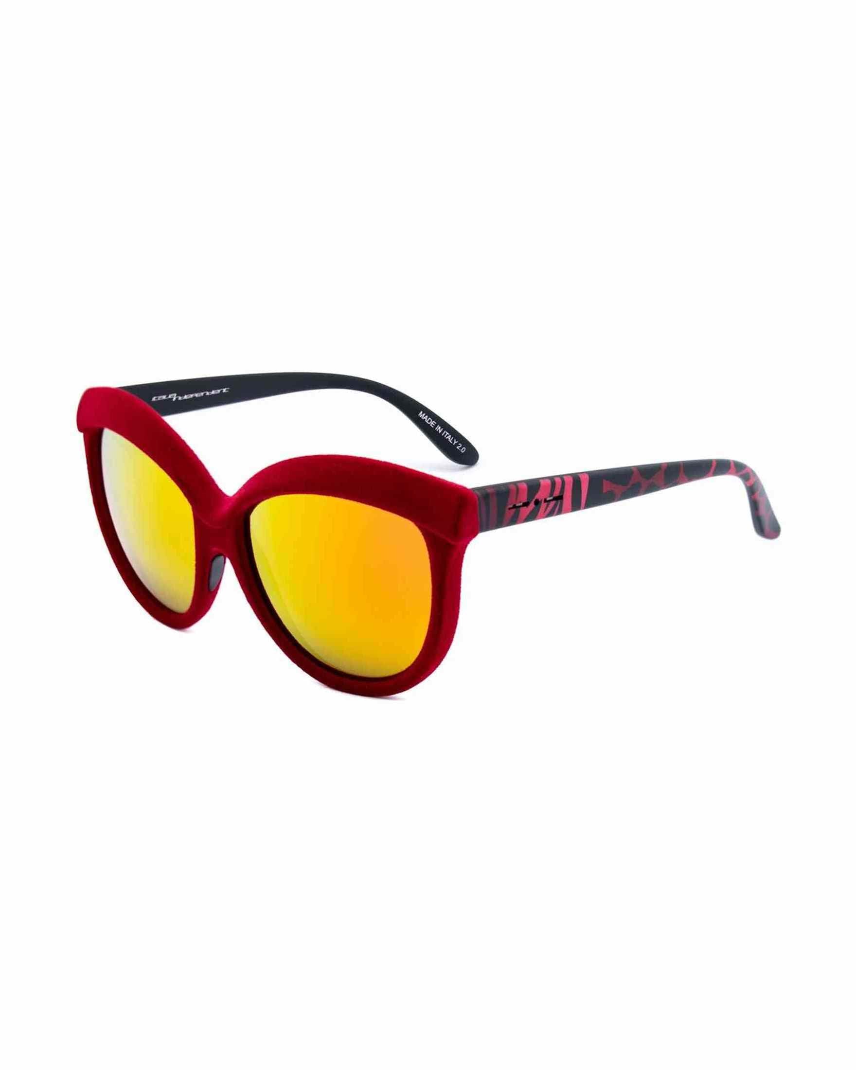 Italia Independent Red Acetate Sunglasses Glam Steals