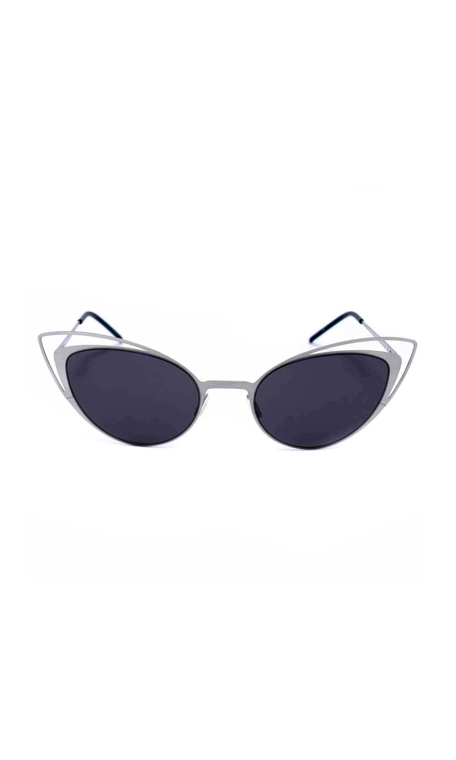 Italia Independent Silver Metal Sunglasses Glam Steals