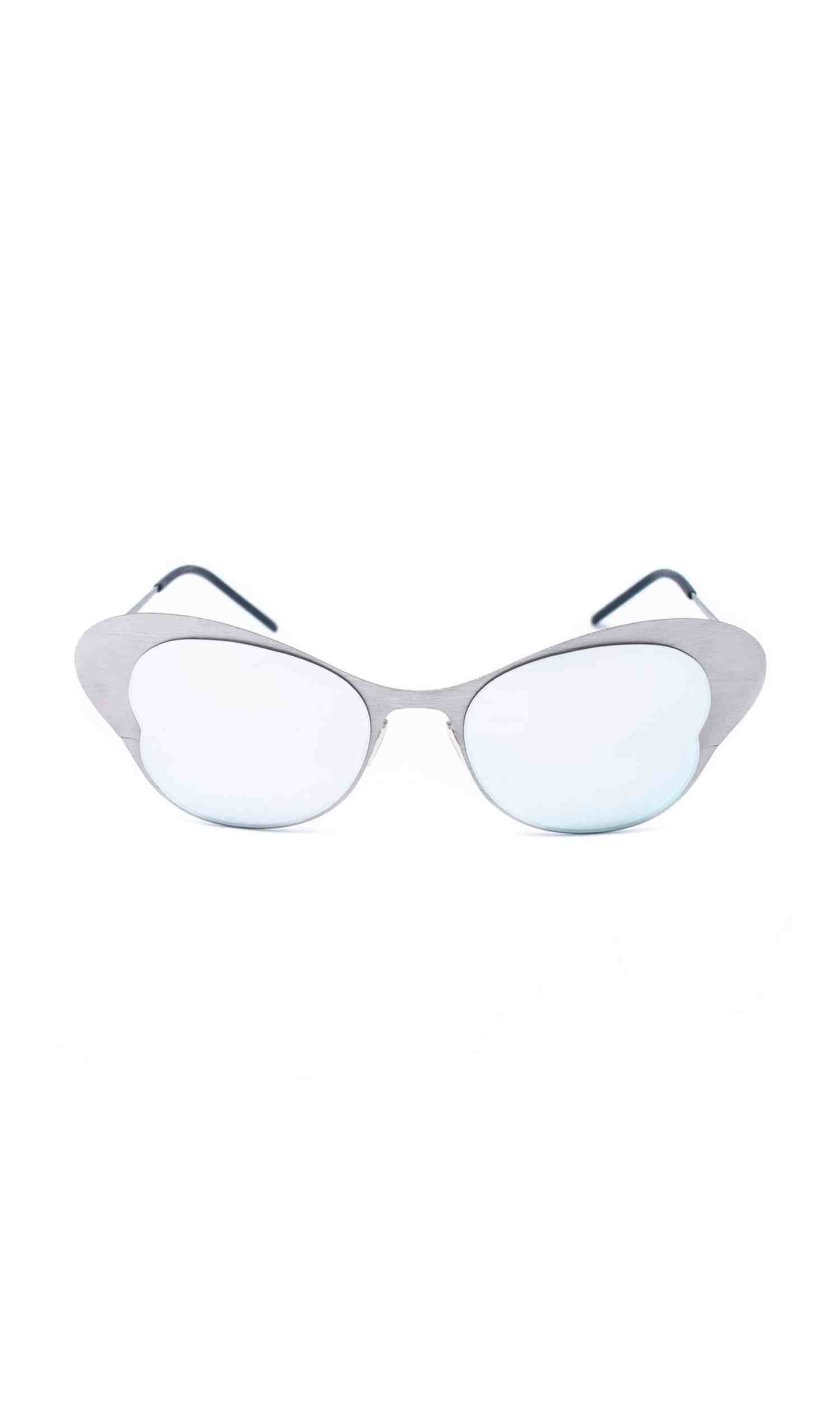 Italia Independent Silver Metal Sunglasses Glam Steals