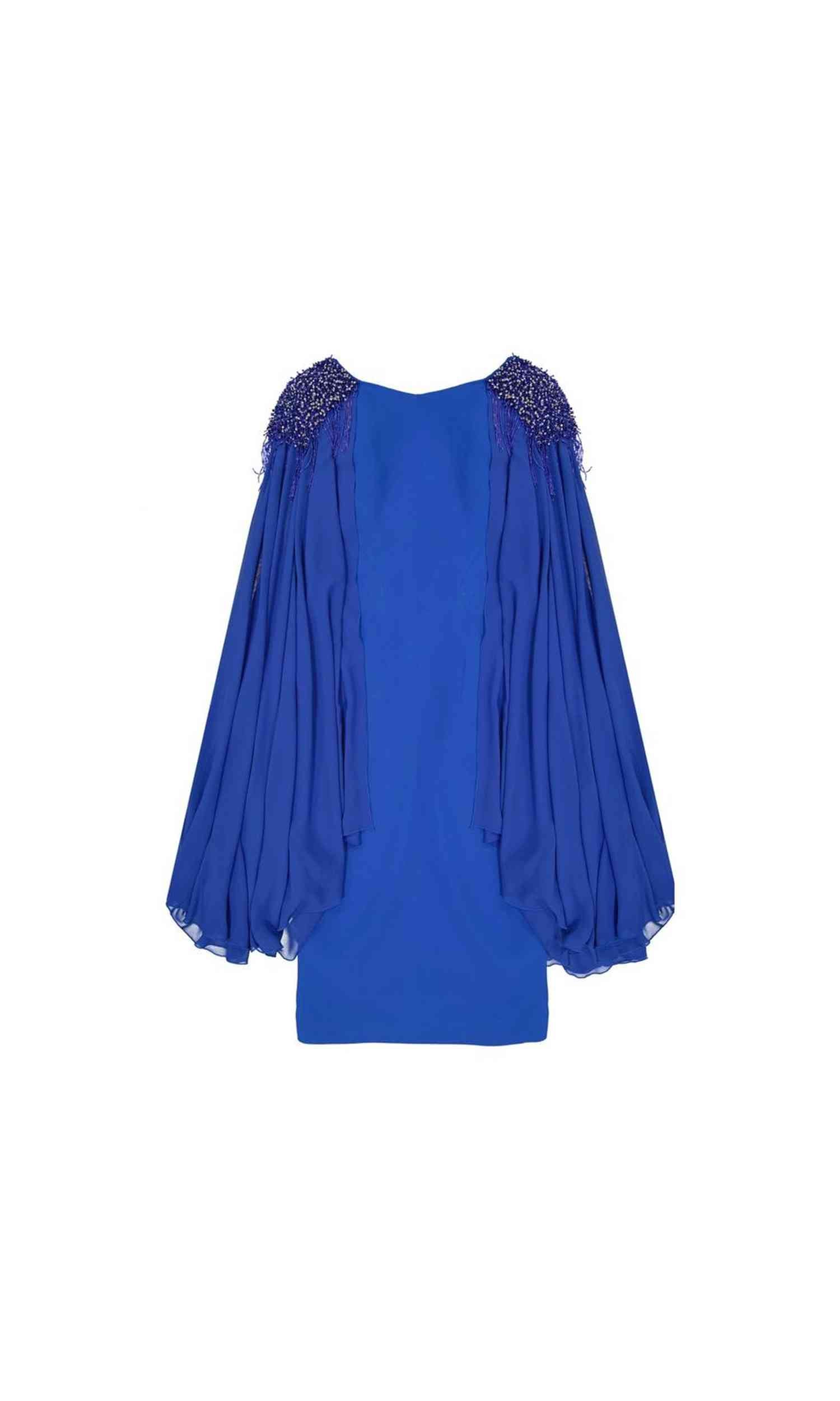 Ivan Montesi Beaded Shoulders Dress Glam Steals