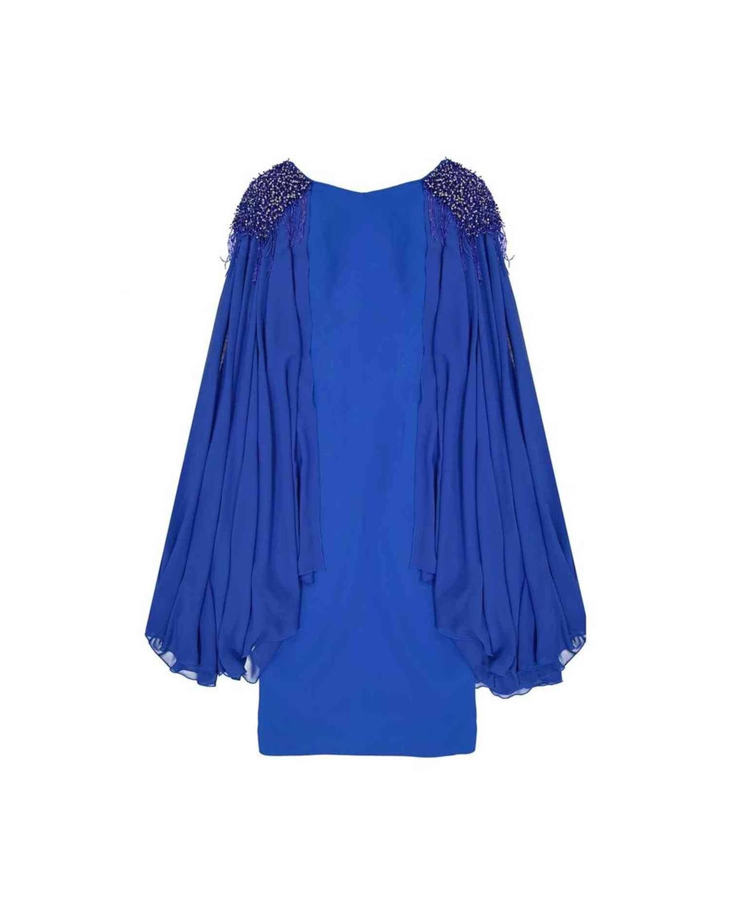 Ivan Montesi Beaded Shoulders Dress Glam Steals