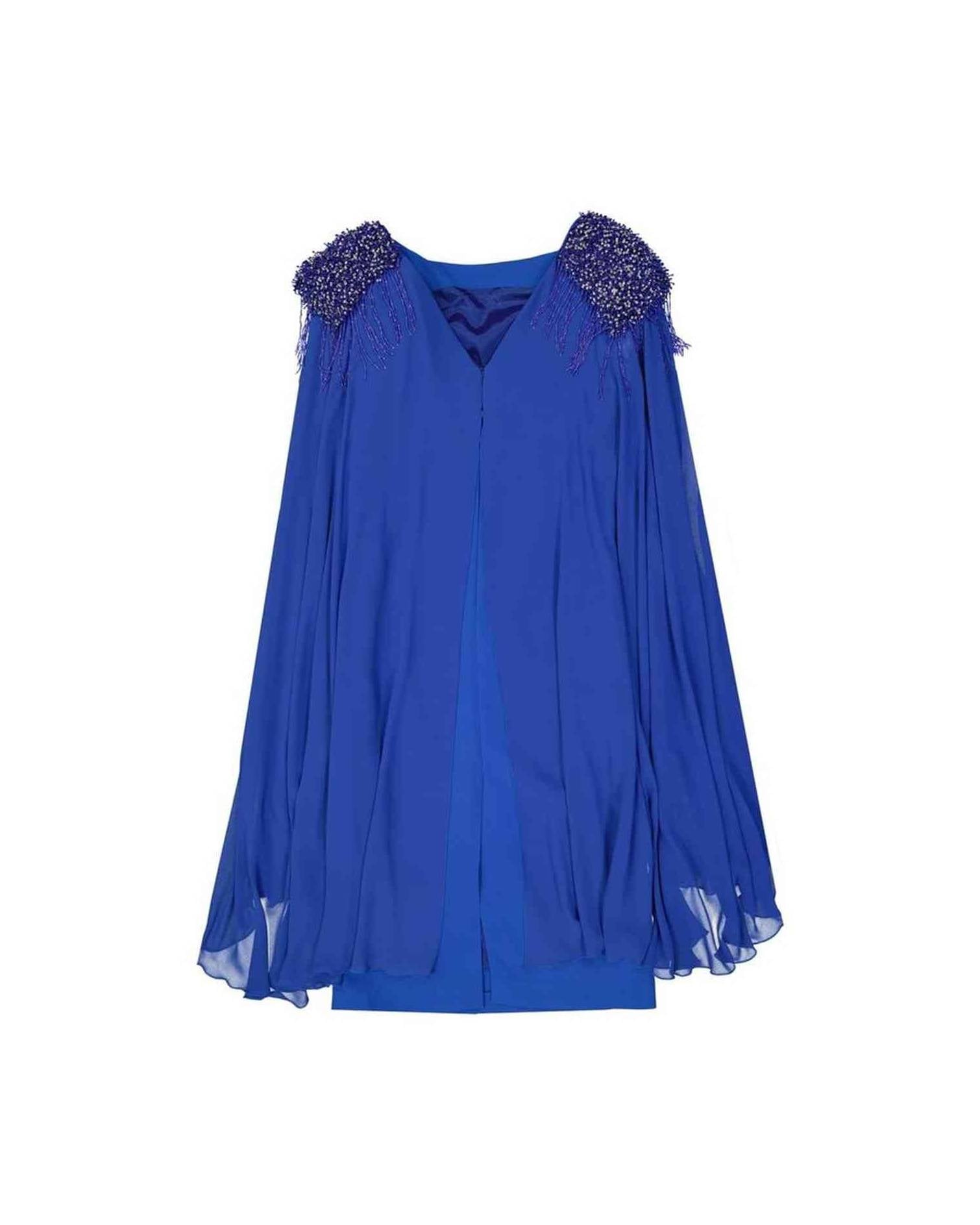 Ivan Montesi Beaded Shoulders Dress Glam Steals