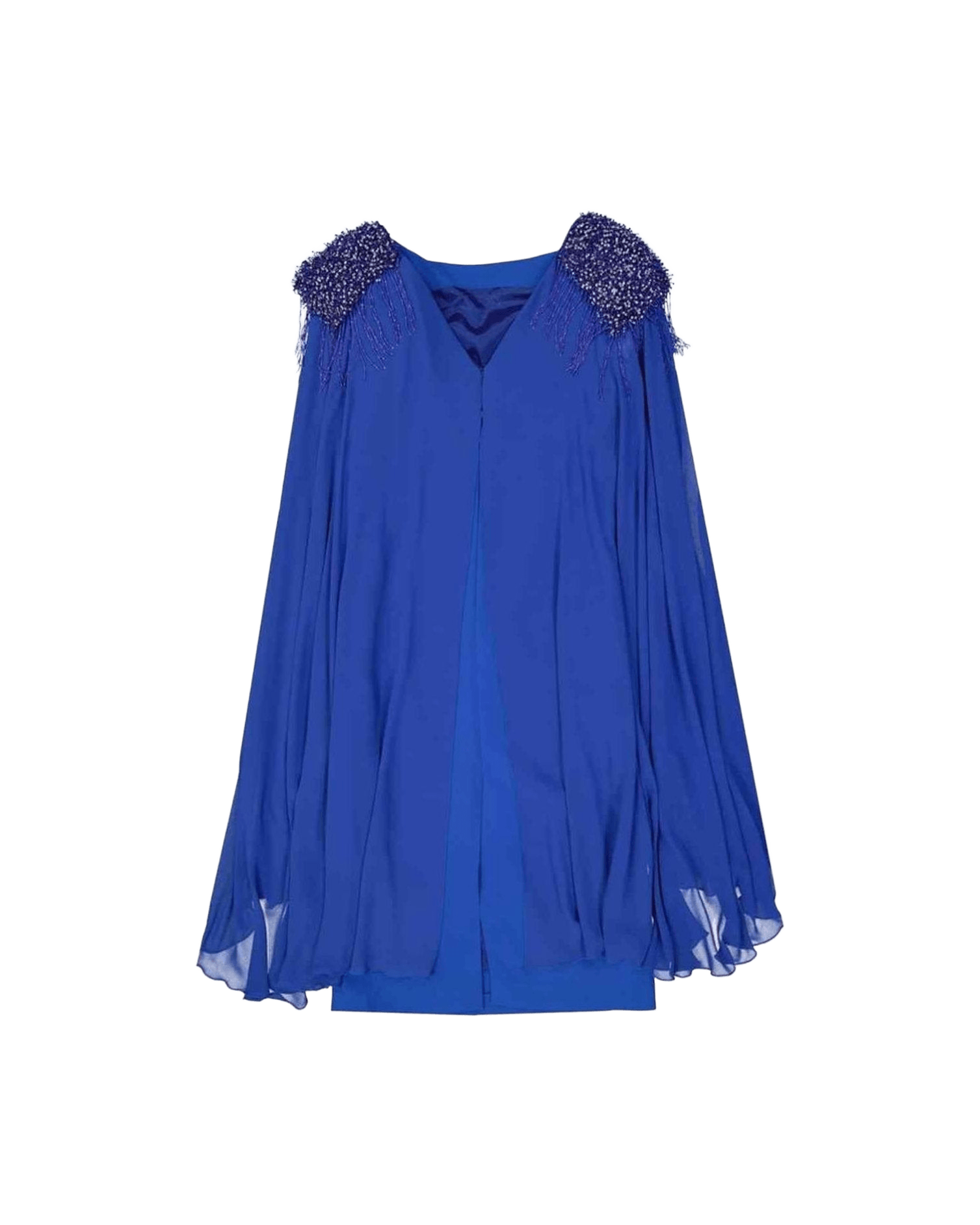 Ivan Montesi Beaded Shoulders Dress Glam Steals