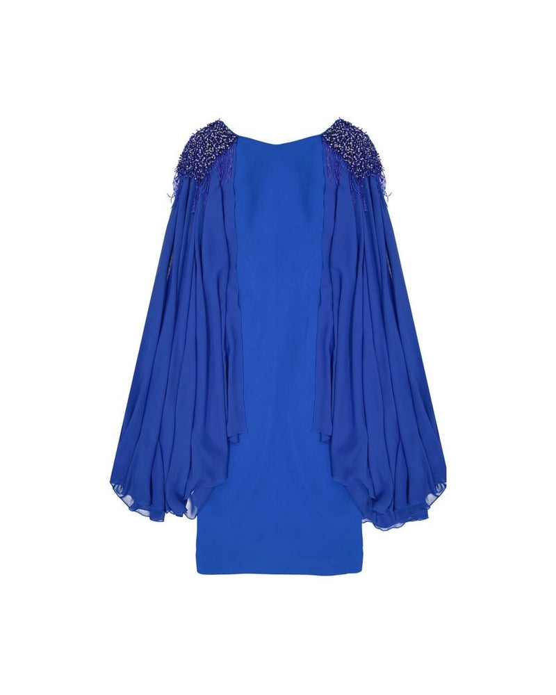 Ivan Montesi Blue Cocktail Dress Glam Steals