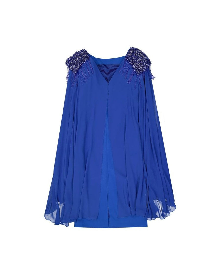 Ivan Montesi Blue Cocktail Dress Glam Steals