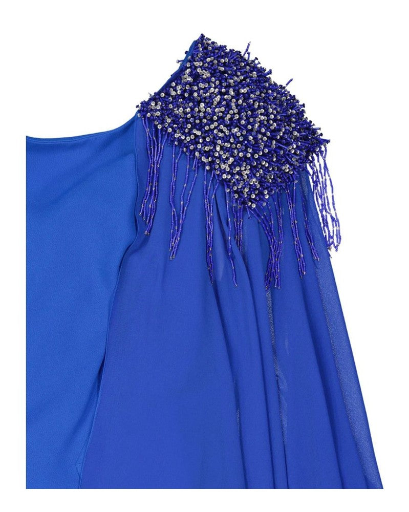 Ivan Montesi Blue Cocktail Dress Glam Steals