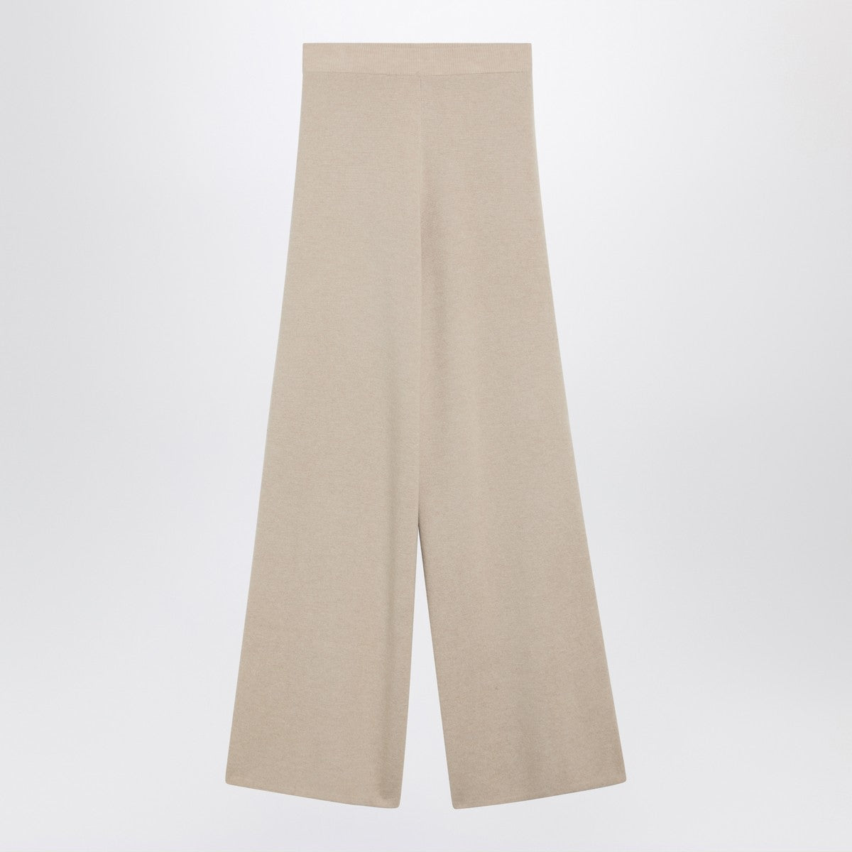 Max Mara Beige wool and cashmere knit trousers Glam Steals