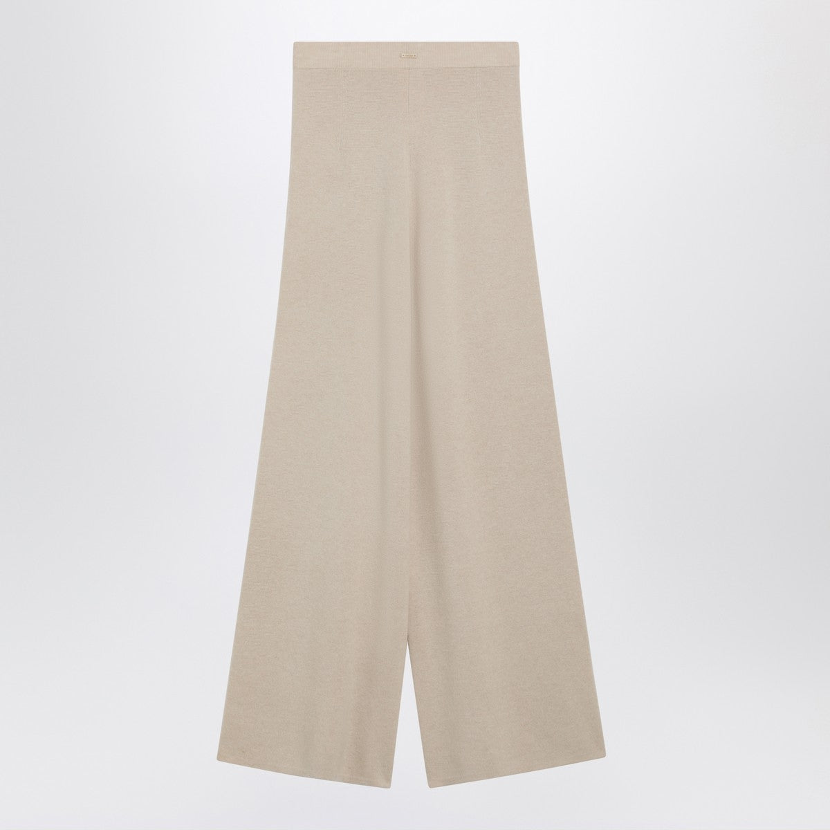 Max Mara Beige wool and cashmere knit trousers Glam Steals