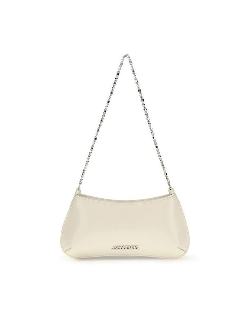 Jacquemus Beige Calf Leather Bos Taurus Shoulder Bag Glam Steals