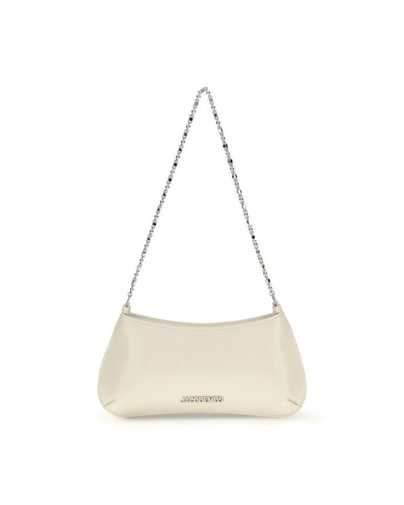 Jacquemus Beige Calf Leather Bos Taurus Shoulder Bag 