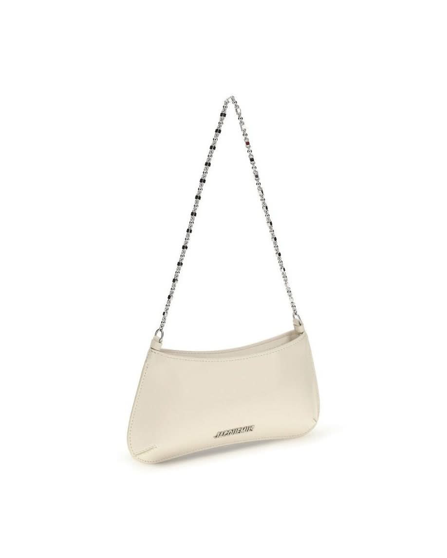 Jacquemus Beige Calf Leather Bos Taurus Shoulder Bag 