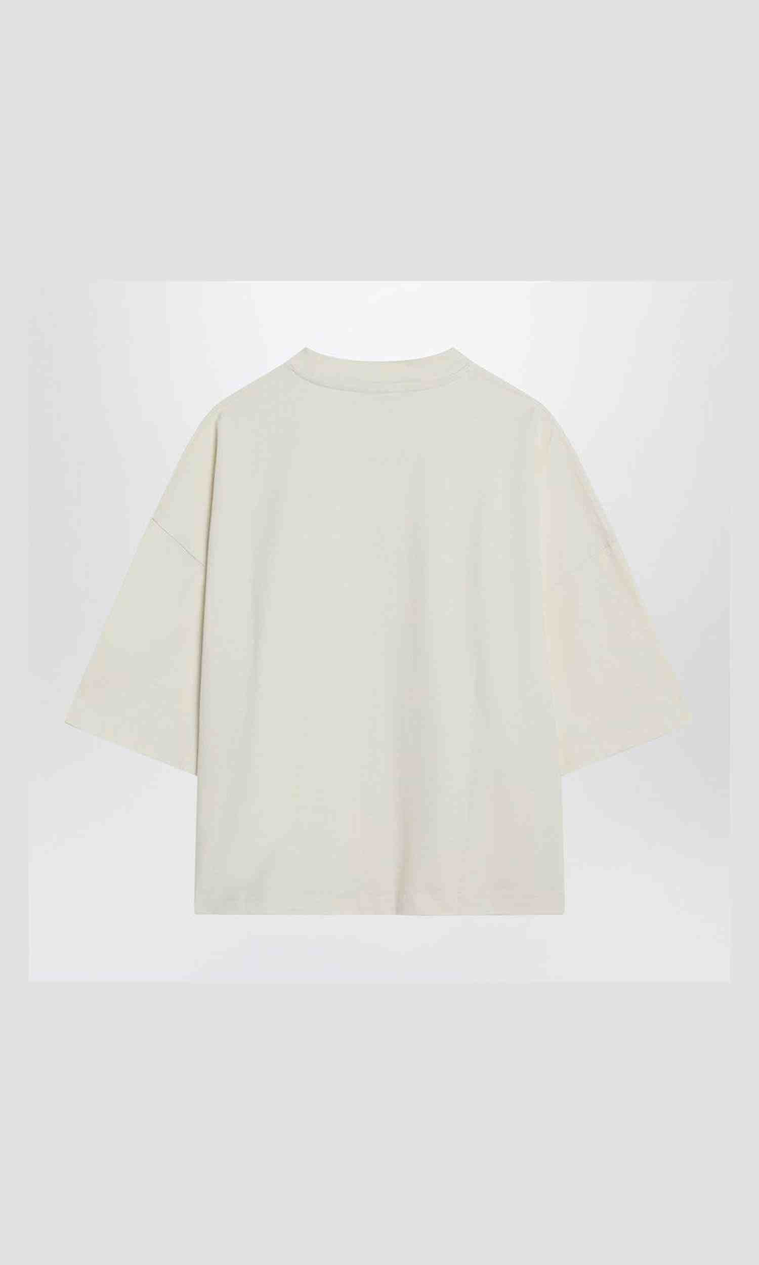 Jacquemus Beige Light Boxy T-shirt with Logo Glam Steals