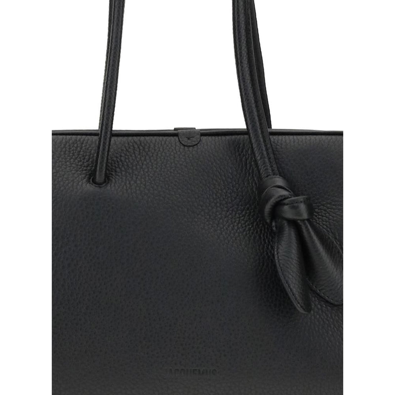 Jacquemus Black Calf Leather Bos Taurus Handbag Glam Steals