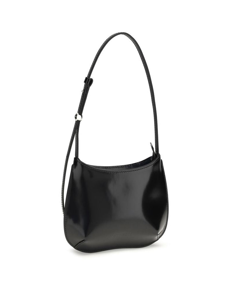 Jacquemus Black Calf Leather Bos Taurus Shoulder Bag 