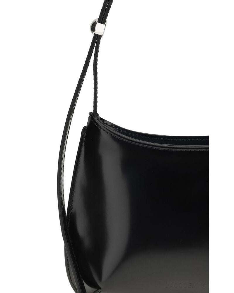 Jacquemus Black Calf Leather Bos Taurus Shoulder Bag 