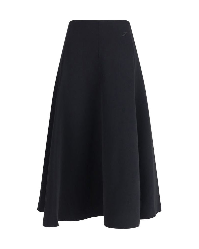 Jacquemus Black Cotton Midi Skirt Glam Steals