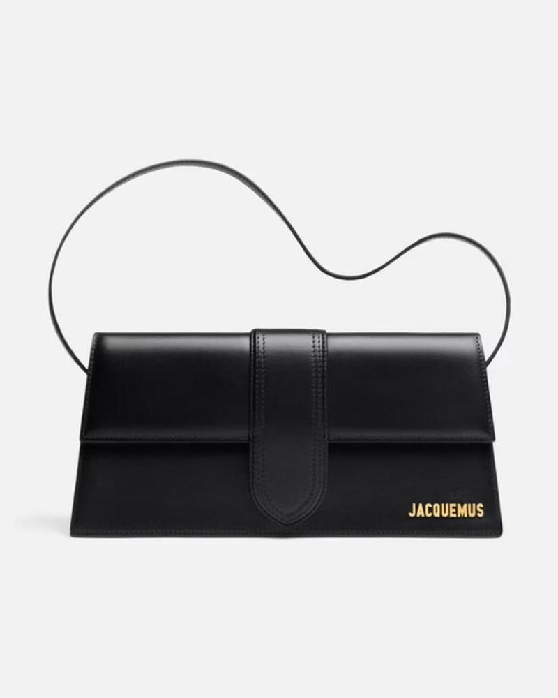 Jacquemus Black Leather Le Bambino Long Glam Steals