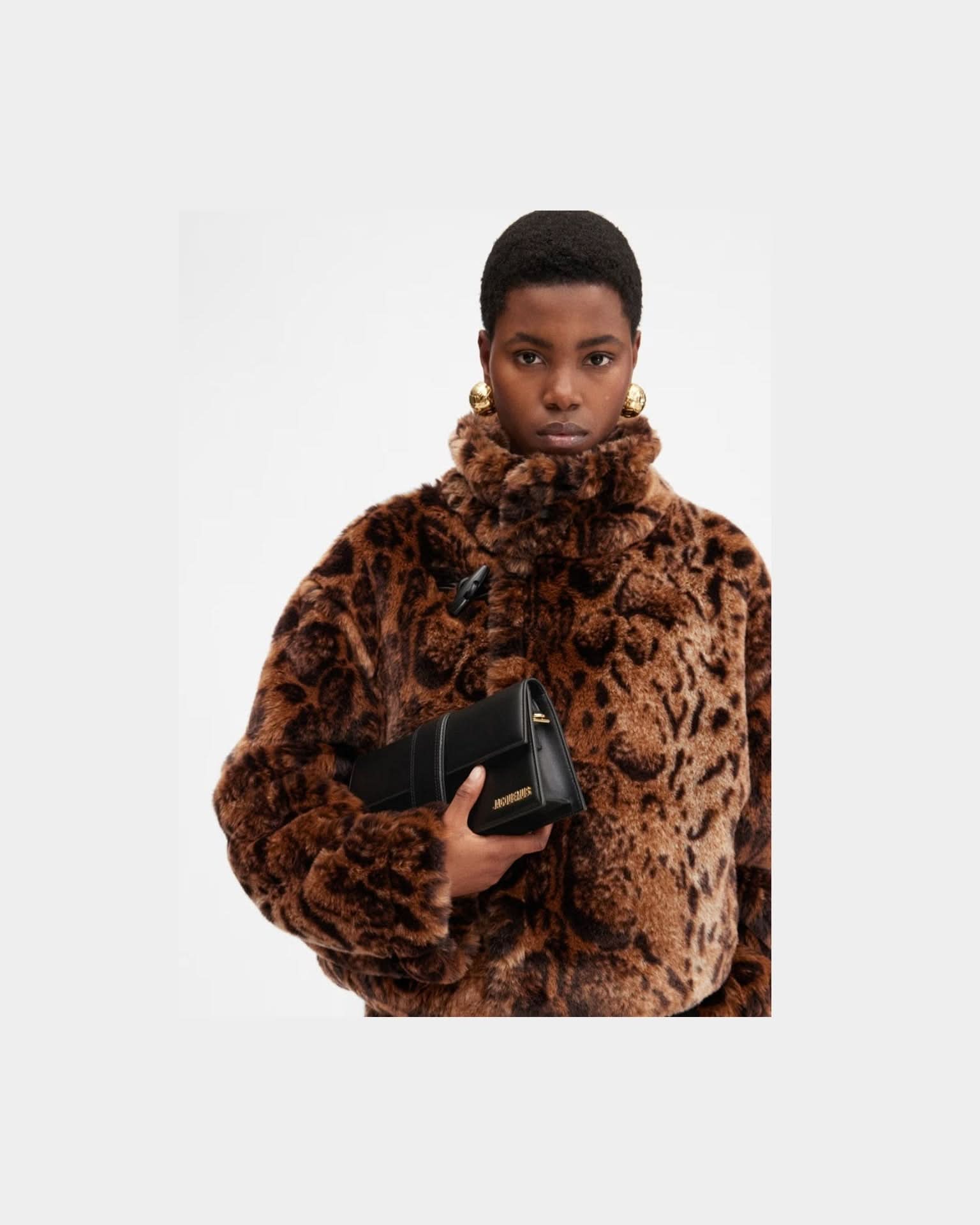 Jacquemus Black Leather Le Bambino Long Glam Steals