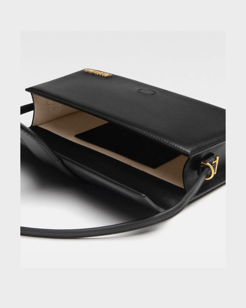 Jacquemus Black Leather Le Bambino Long Glam Steals