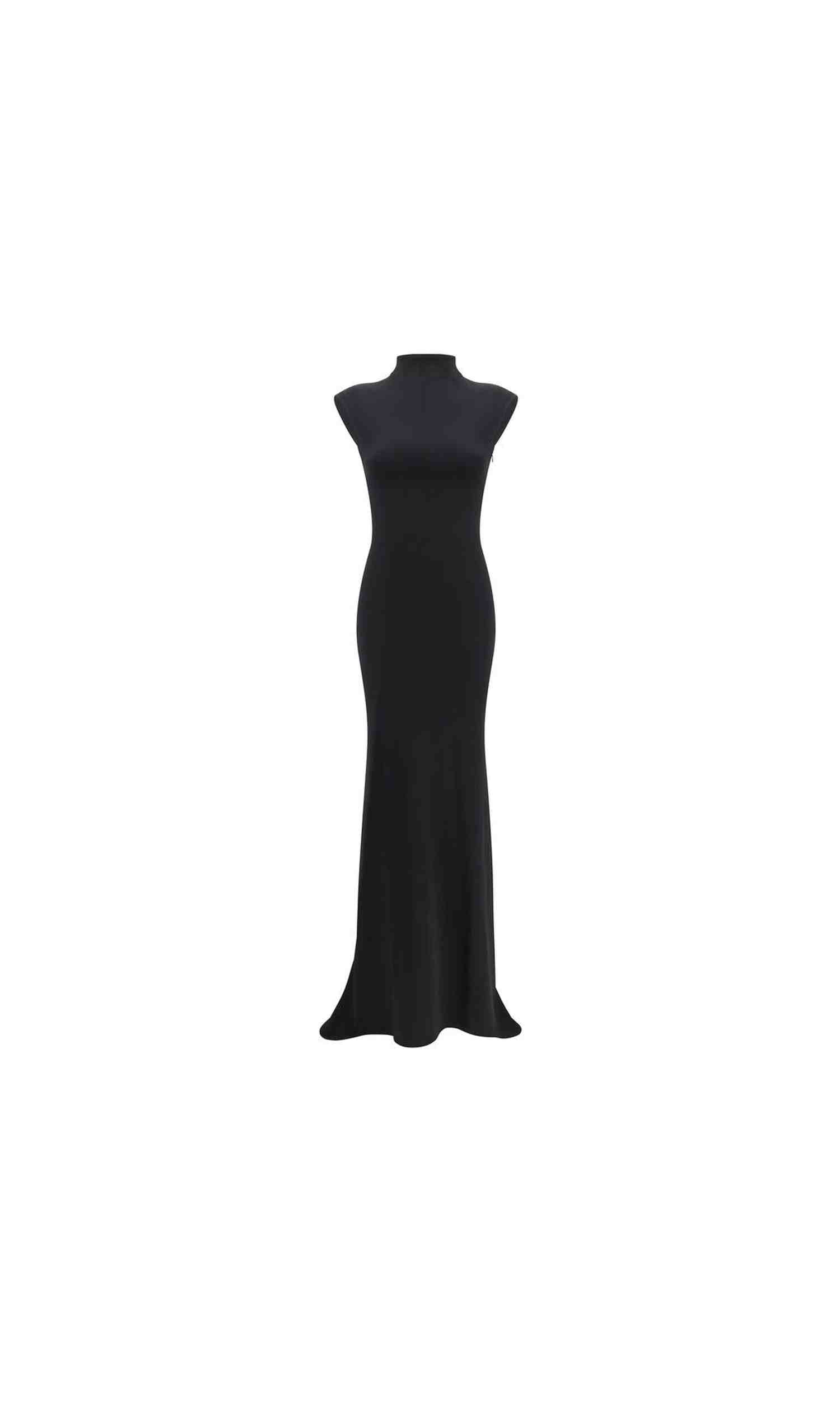 Jacquemus Black Long Alba Dress Glam Steals