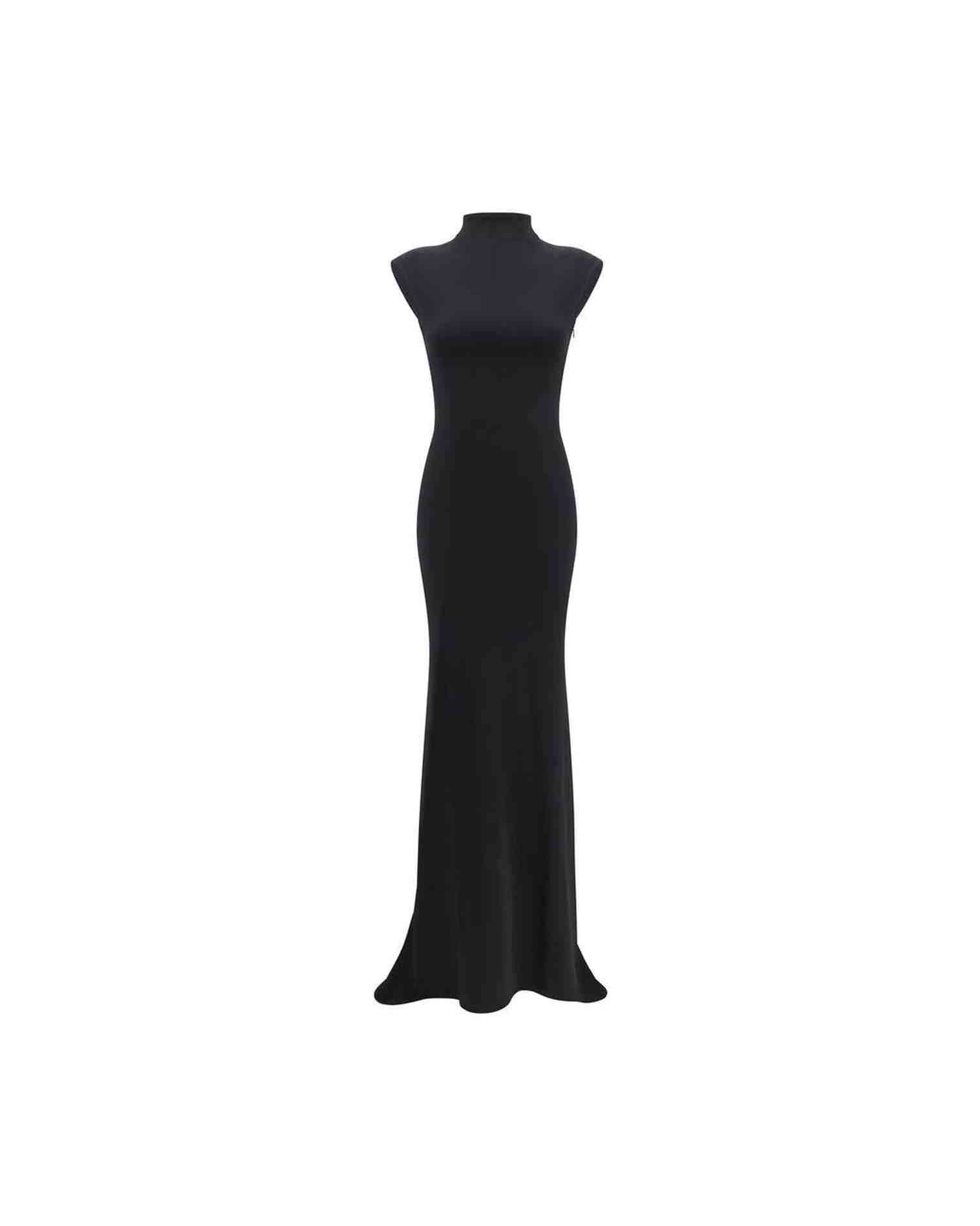 Jacquemus Black Long Alba Dress Glam Steals