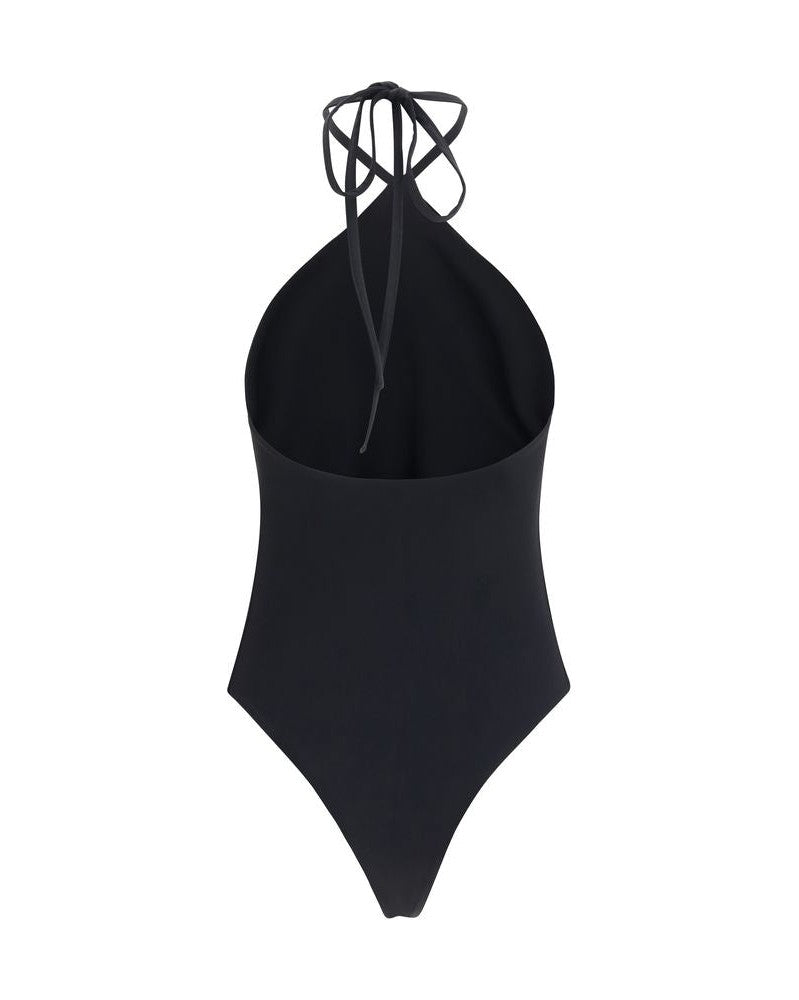 Jacquemus Black Polyamide One Piece Swimsuit Glam Steals