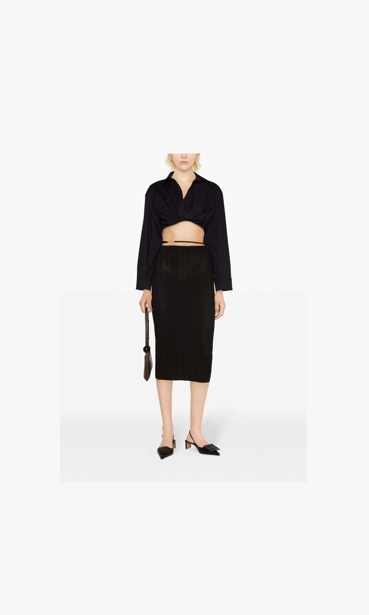Jacquemus Black Skirt Glam Steals