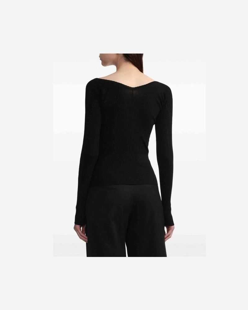Jacquemus Black Top Sweaters