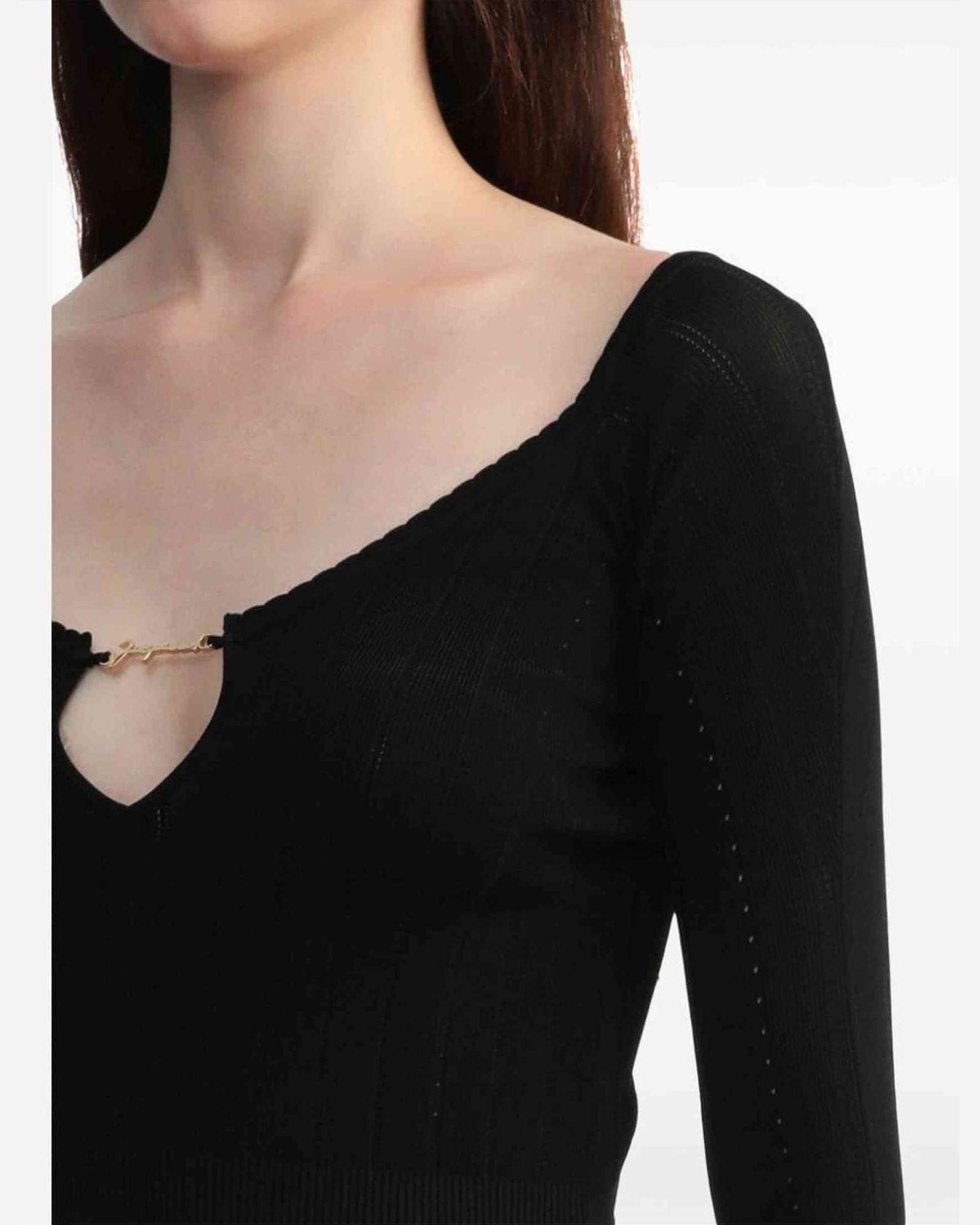 Jacquemus Black Top Sweaters