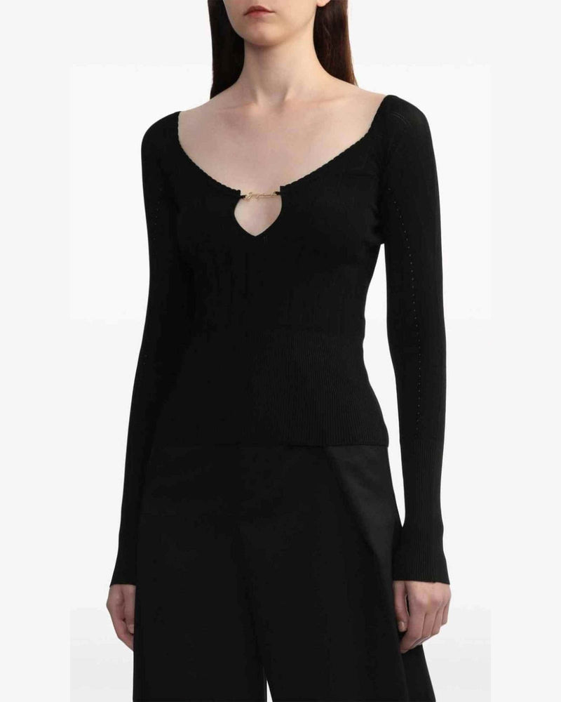 Jacquemus Black Top Sweaters