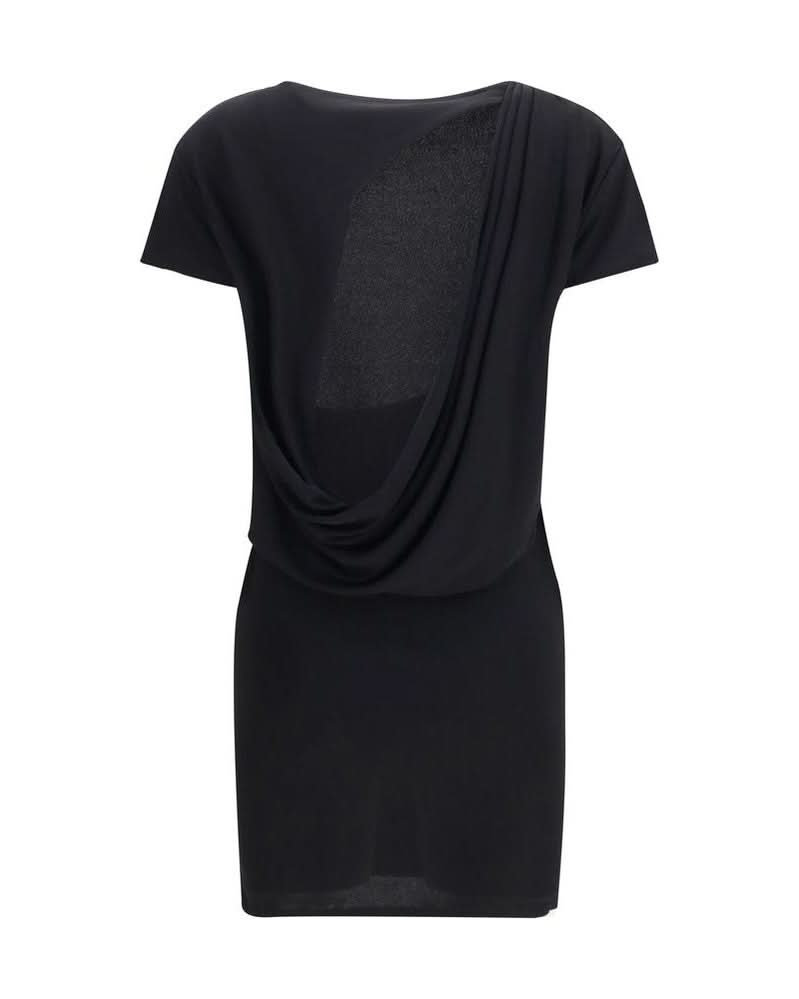 Jacquemus Black Viscose Cocktail Dress Glam Steals