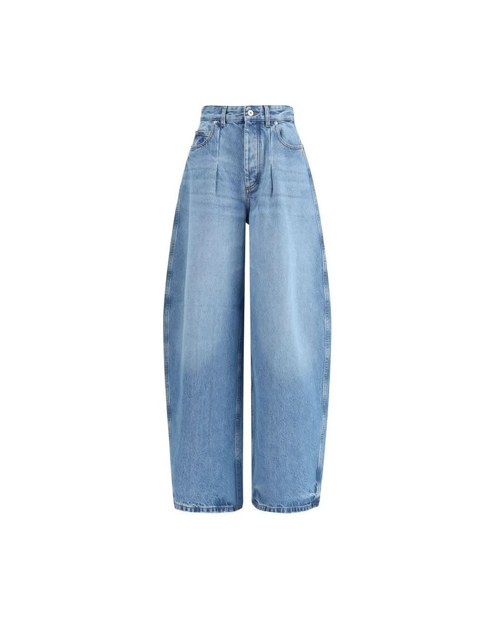 Jacquemus Blue Cotton Relaxed Fit Jeans 