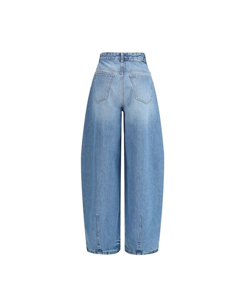 Jacquemus Blue Cotton Relaxed Fit Jeans Glam Steals