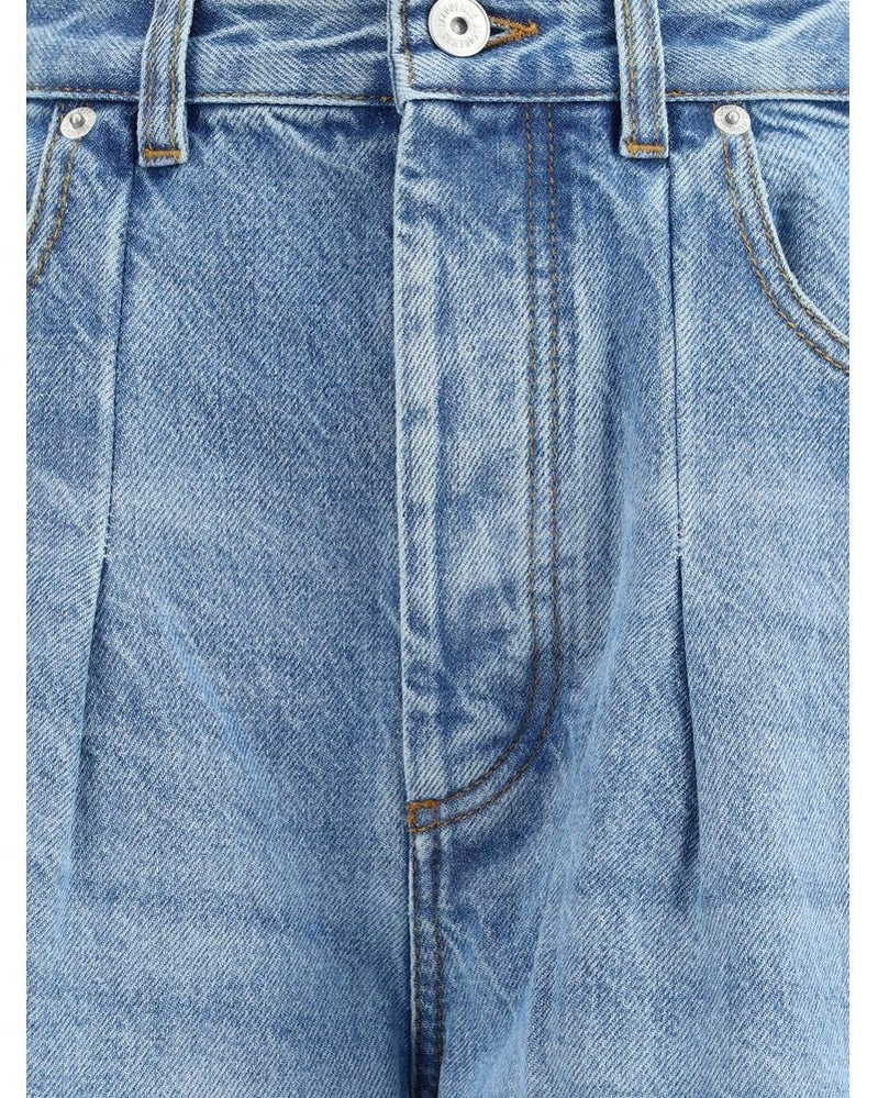 Jacquemus Blue Cotton Relaxed Fit Jeans Glam Steals