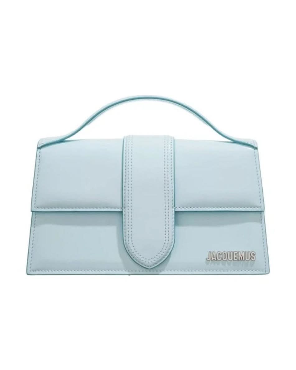 Jacquemus Blue Leather Pale Le Grand Bambino Handbag Glam Steals