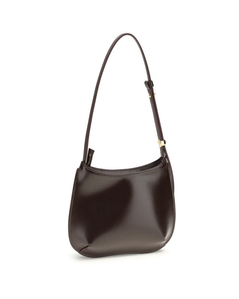 Jacquemus Brown Calf Leather Bos Taurus Shoulder Bag 
