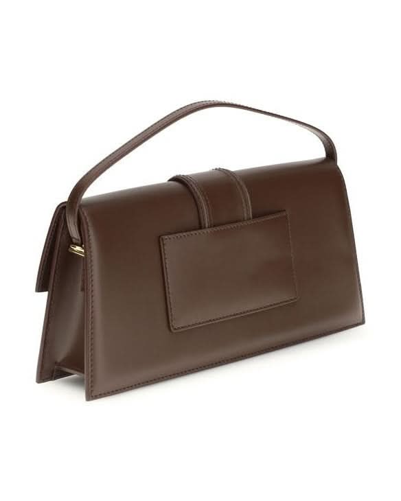 Jacquemus Brown Calf Leather Bos Taurus Shoulder Bag 